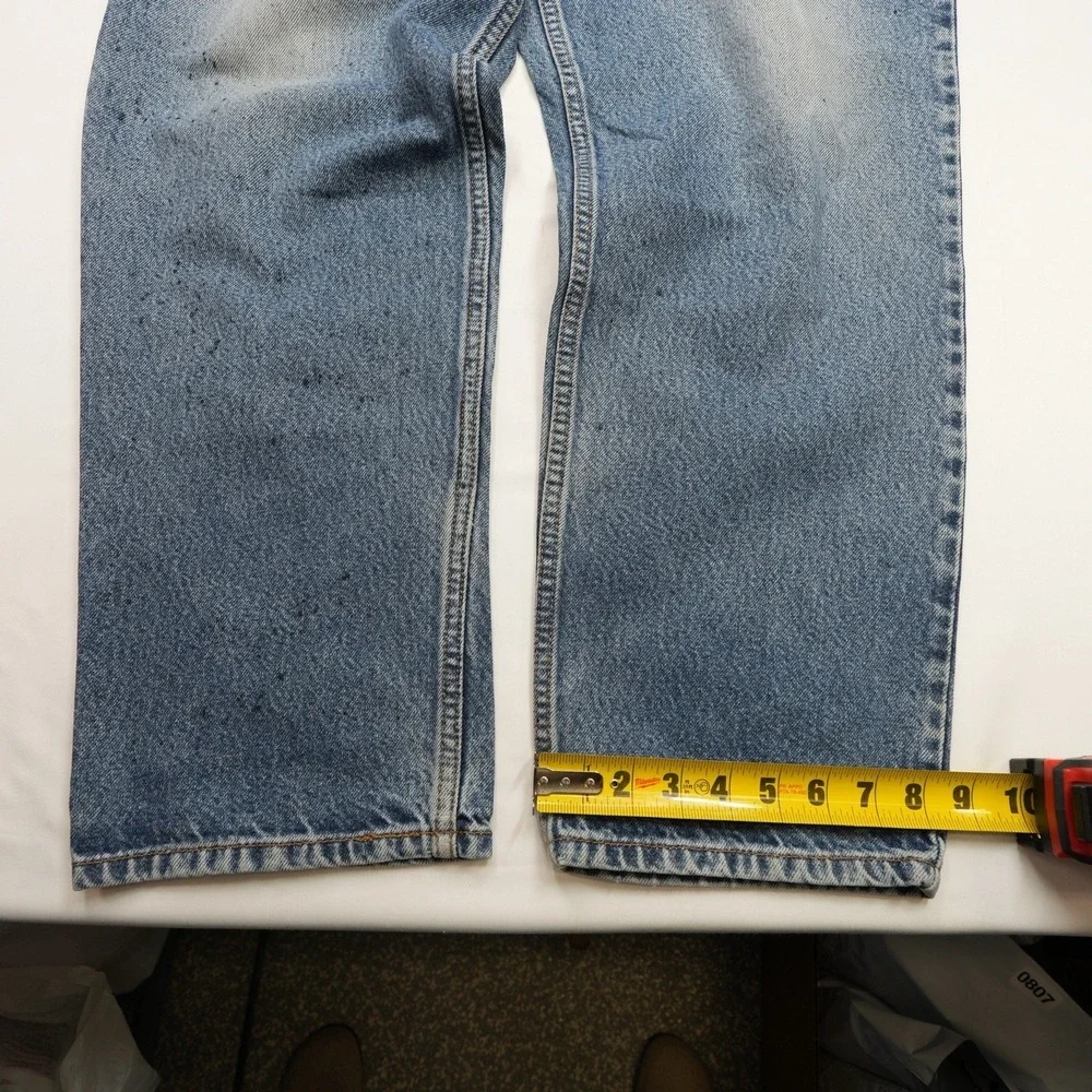Levi's 550  Relaxed Fit Jeans 38x30 (37X28) Pre Shrunk Stonewash Blue Denim Pnts